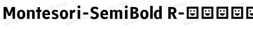 Montesori-SemiBold R字体转换